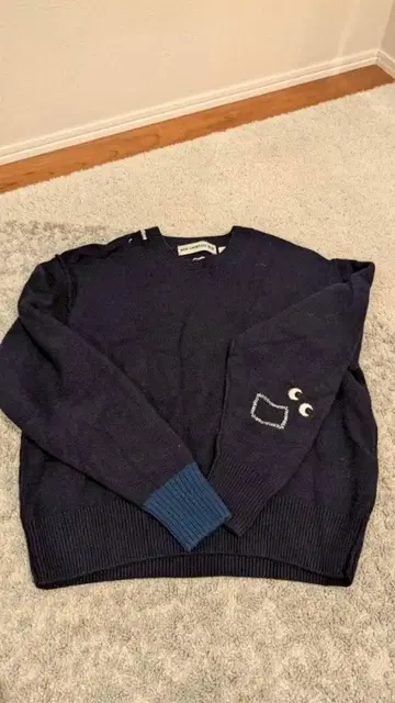 UNIQLO x ANYA HINDMARCH 울 블렌드 스웨터 S 네이비