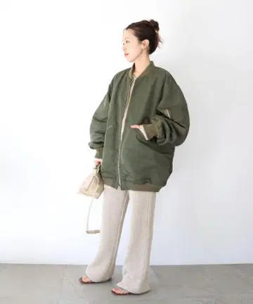 plage21SS [ R'IAM ] 오버 사이즈 MA1 블루종