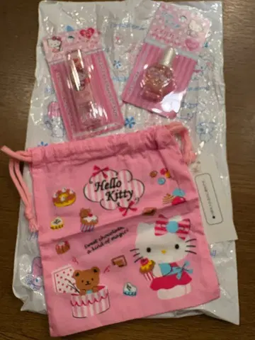 헬로키티 어린이용 네일 컬러 & 어린이용 립스틱 & 복조리