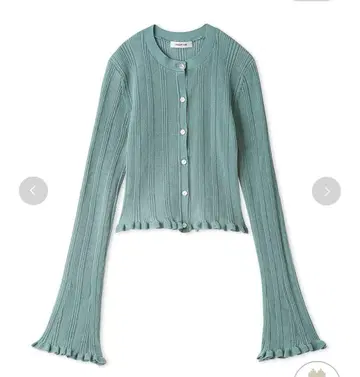 프레이 아이디 드라이 터치 세미 시어 가디건 민트