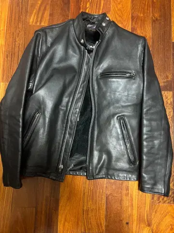 새상품급 샷 싱글 라이더 자켓 641 라이너 36 사이즈 블랙