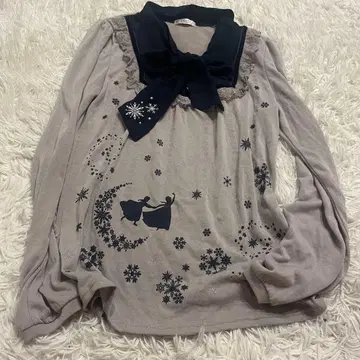 레어 axes femme 빅 리본 안나 긴팔 상의 모리걸