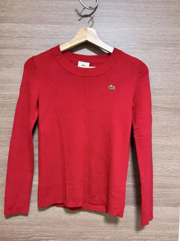 LACOSTE 레드 니트 40 사이즈