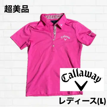 캘러웨이 여성용 피케 셔츠 L 사이즈 핑크