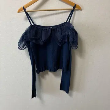 프레이 아이디 오프숄더 니트 블루