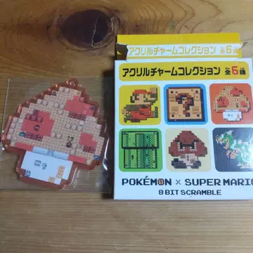 마리오 x 포켓몬 아크릴 참 버섯