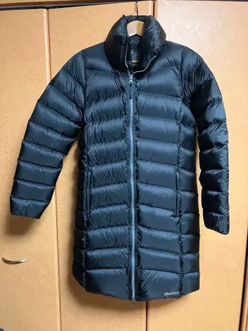 마모트 블랙 롱 다운 자켓 1000fill