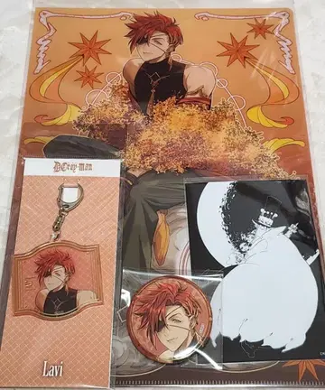 D.Gray-man 라비 클리어 파일 아크릴 키링 캔뱃지 특전