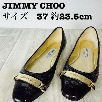 JIMMY CHOO 블랙 플랫슈즈 펌프스 37 23.5cm