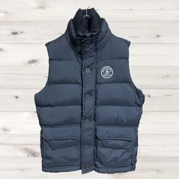 새상품급 Abercrombie & Fitch 다운 베스트 리브넥 M 블랙