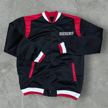 [ 새상품급 ] 슬램덩크 SHOHOKU 쇼호쿠 저지 자켓 블랙/레드