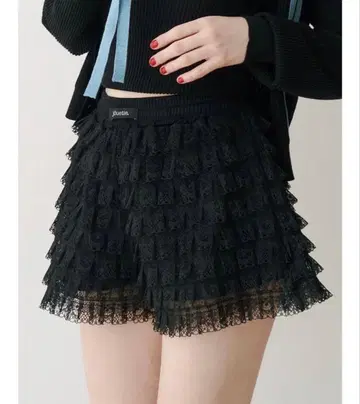 jouetie 레이스 티어드 숏팬츠