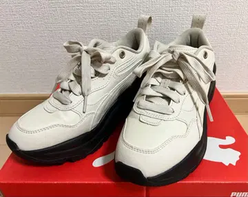PUMA 스니커즈 시리아 웨지 화이트 23cm