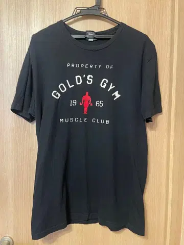 GOLD'S GYM 로고 T셔츠 M 사이즈 블랙