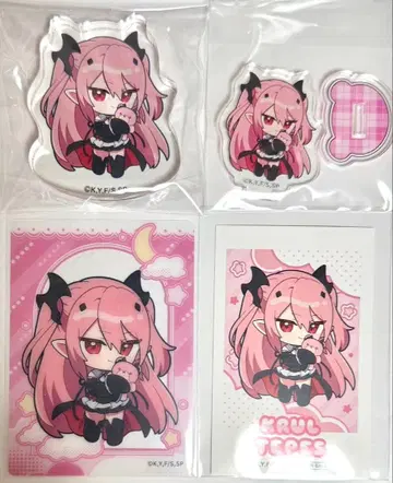 쿠루루 체페시 끝의 세라프 아크릴 스탠드 아크릴 블록 특전 클리어 카드