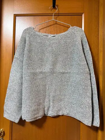 [ 미사용 새상품 ] INED 그레이 니트 스웨터 사이즈 15