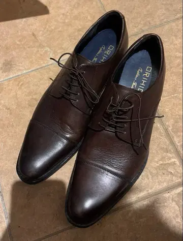 ORIHICA 오리히카 스트레이트 팁 비즈니스 슈즈 브라운 26.5