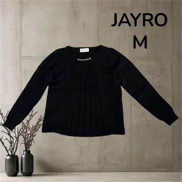 JAYRO 자이로 긴팔 니트 M 블랙 펄 심플