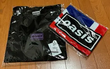 oasis live '25 티셔츠 (10.26) L 머플러 타월 2점