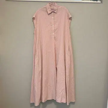seah maison atelier 슬리브리스 셔츠 원피스 스트라이프