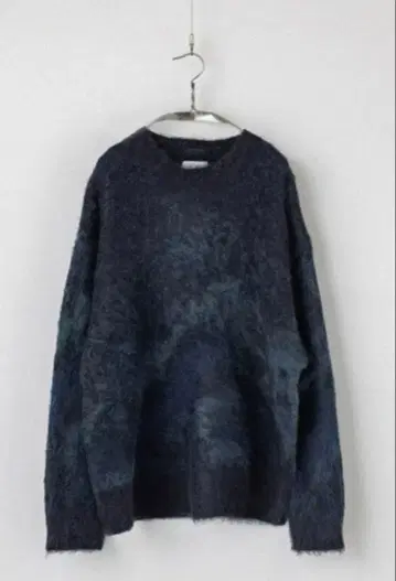 MOHAIR BLEND JACQUARD SHAGGY KNIT