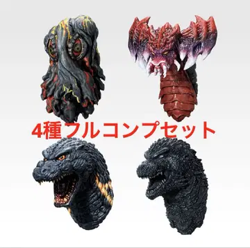 제일복권 고질라 E상 몬스터 헤드 마그넷 전 4종 세트