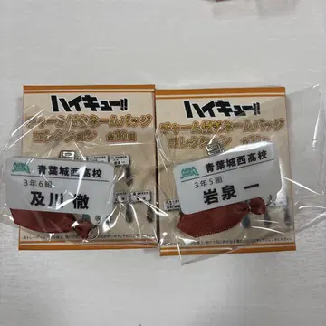 하이큐!! 참 포함 네임 배지 아오바죠사이 고교 오이카와 이와이즈미