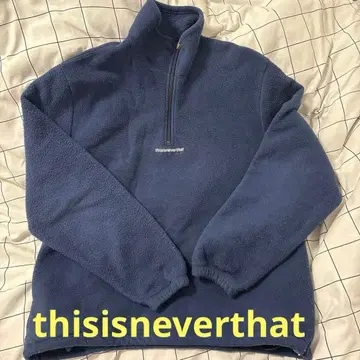 thisisneverthat 후드티 하프 지퍼