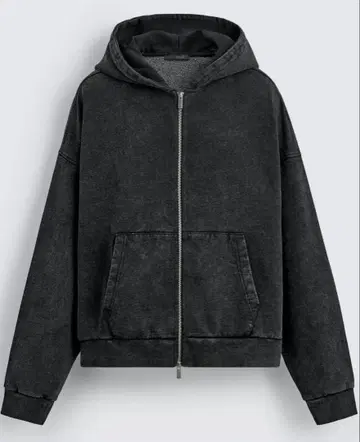 ZARA 워시 가공 지퍼 사양 후디