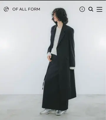 oaf BELTED LONG SKIRT BLACK