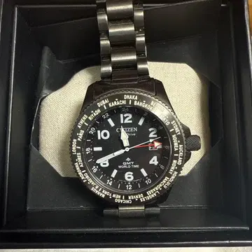 Citizen Eco-Drive 월드 타임 블랙