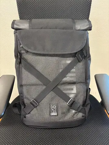 새상품급 CHROME 롤탑 백팩 블랙 브라보 bravo