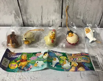 곰돌이 푸 옷 갈아입히기 마스코트 피규어 스트랩 전 5종 세트