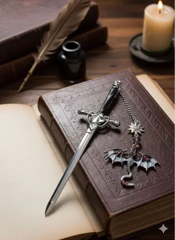 드래곤 펜던트 달린 검