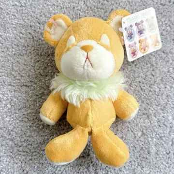 택 포함 머스캣 테디 봉제 인형 커스터드