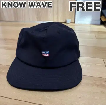 [ KNOW WAVE ] 새상품급 미니 로고 캡 블랙