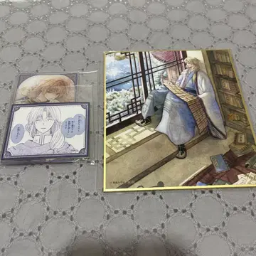 새벽의 연화 굿즈 가챠 아크릴 카드 스티커 미니 색지 수원 2종 세트