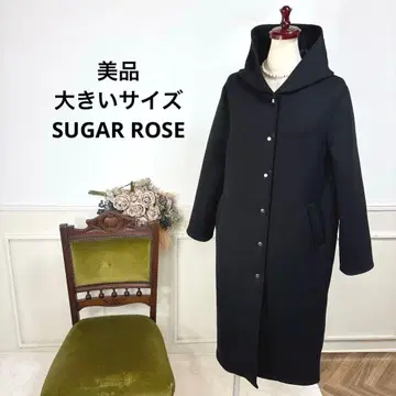 새상품급 빅 사이즈 SUGAR ROSE 본딩 코트