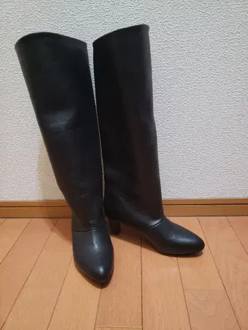 아틀리에 블루 블랙 롱 부츠 M
