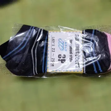 스니커즈 삭스 3켤레 세트 여성용 23~25cm 데이지 양말 증정