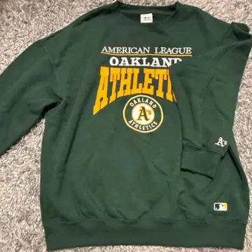 Oakland Athletics 트레이닝복 L 사이즈 다크 그린