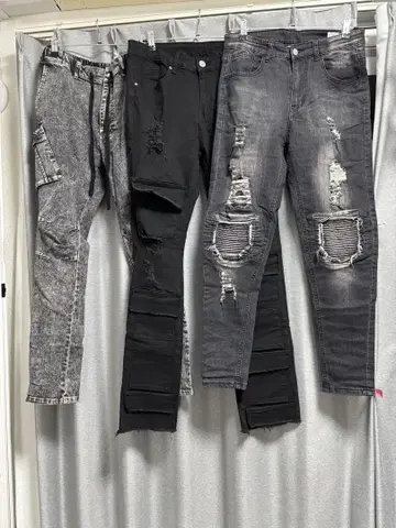 DRIP 드립 데님 카고 팬츠 세트