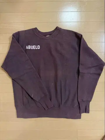 champion 70년대 골드 단색 택 ABUELO 양면 프린트 레어