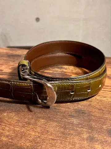 [ 새상품급 ] 마드라스(Madras) 천연 가죽 남성용 가죽 벨트