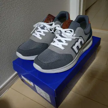 MOZ 스니커즈 남성용 메쉬 소프트 쿠션 그레이 25.5cm