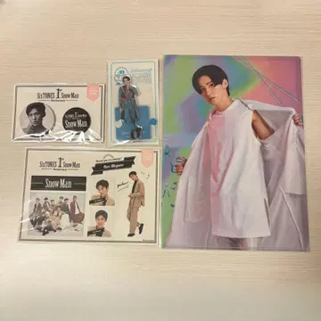 메구로 렌 아크릴 스탠드 캔뱃지 스티커 파일