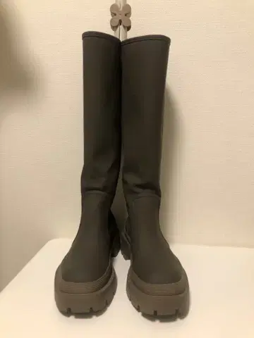 롱 부츠 카키 38