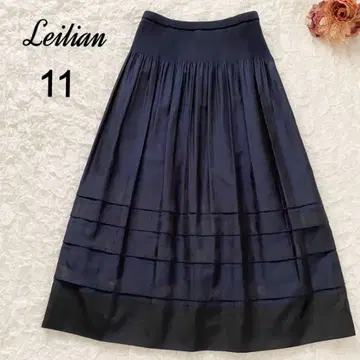 Leilian 레리안 11호 롱 스커트 네이비