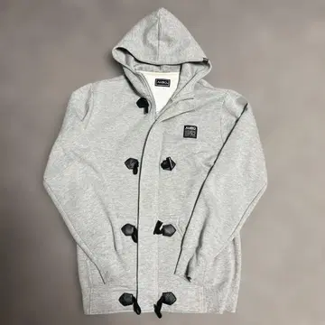 ambiguous 그레이 후드 부착 후드티