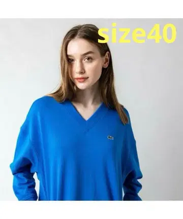 LACOSTE 라코스테 맨투맨 원피스 블루 40